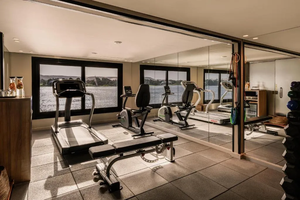Gym aboard the Historia The Boutique Nile Cruise Nile cruise